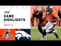 Browns vs. Broncos Week 9 Highlights | NFL 2019
