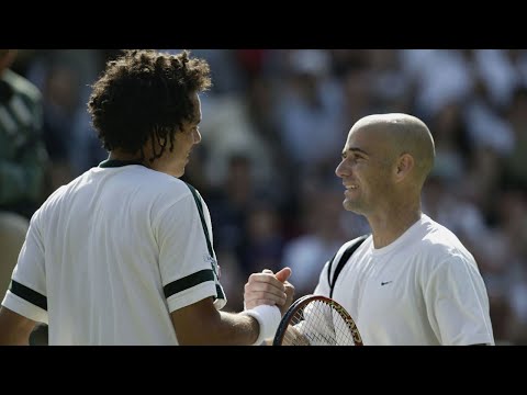 Andre Agassi vs Younes El Aynaoui 2003 Wimbledon R3 Highlights