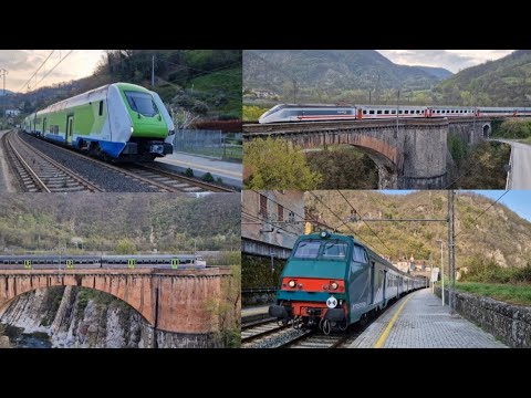 COMPILATION DI TRENI IN VALLESCRIVIA A PASQUETTA CON I TRENI DEL MARE DI TRENORD + DEVIATI DEI GIOVI