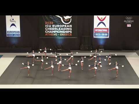 ICU Europeans 2022 Junior Pom - Team Finland FDE Juniors
