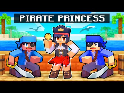 Playing as a PIRATE PRINCESS in Minecraft!