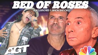 Download lagu American Got talent| Simon Cowell was Amazed With Andrian Who Performed The song Bed Of Roses mp3