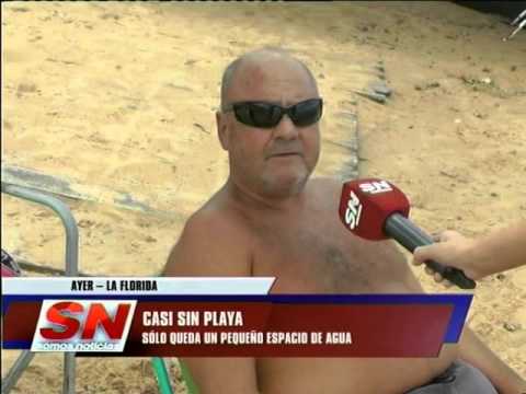 Crecida del Paraná playa La Florida