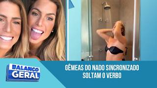 Gêmeas do nado sincronizado soltam o verbo após críticas por terem ‘engordado’