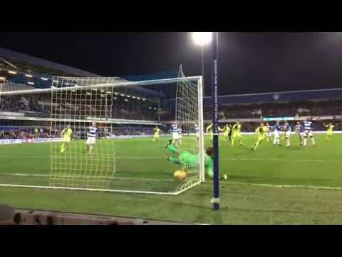 Huddersfield v. QPR: Slow motion free kick equalizer