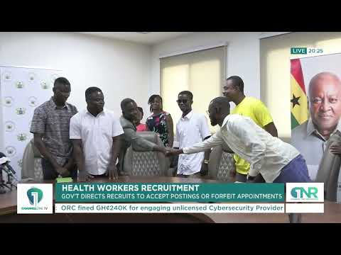 Health Minister: Newly Recruited Health Workers Must Report by August 20