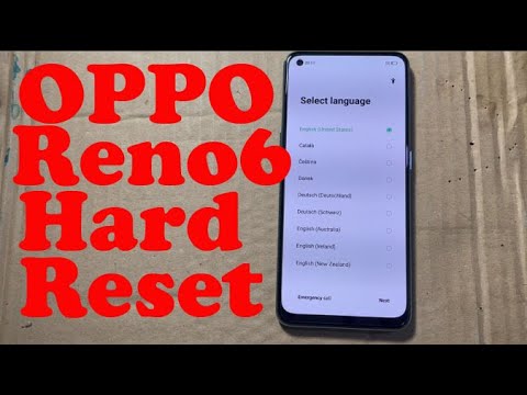 OPPO Reno6 Z 5G Hard Reset  OPPO Reno6 Factory Data Reset
