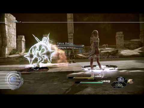 FINAL FANTASY XIII-2 Paradox Scope Serah vs Caius Ballad Boss Battle (PS3)