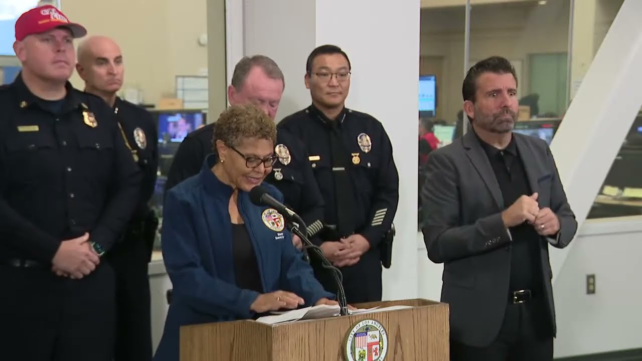 Fire weather update: Mayor Bass, city officials provide update