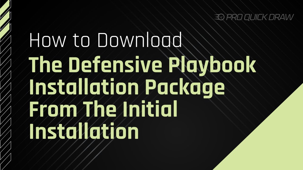 How to Download the Defensive Playbook Install Package From The Initial Installation