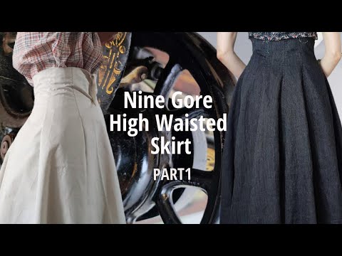 High Waisted Skirt Inspired by Late Victorian...