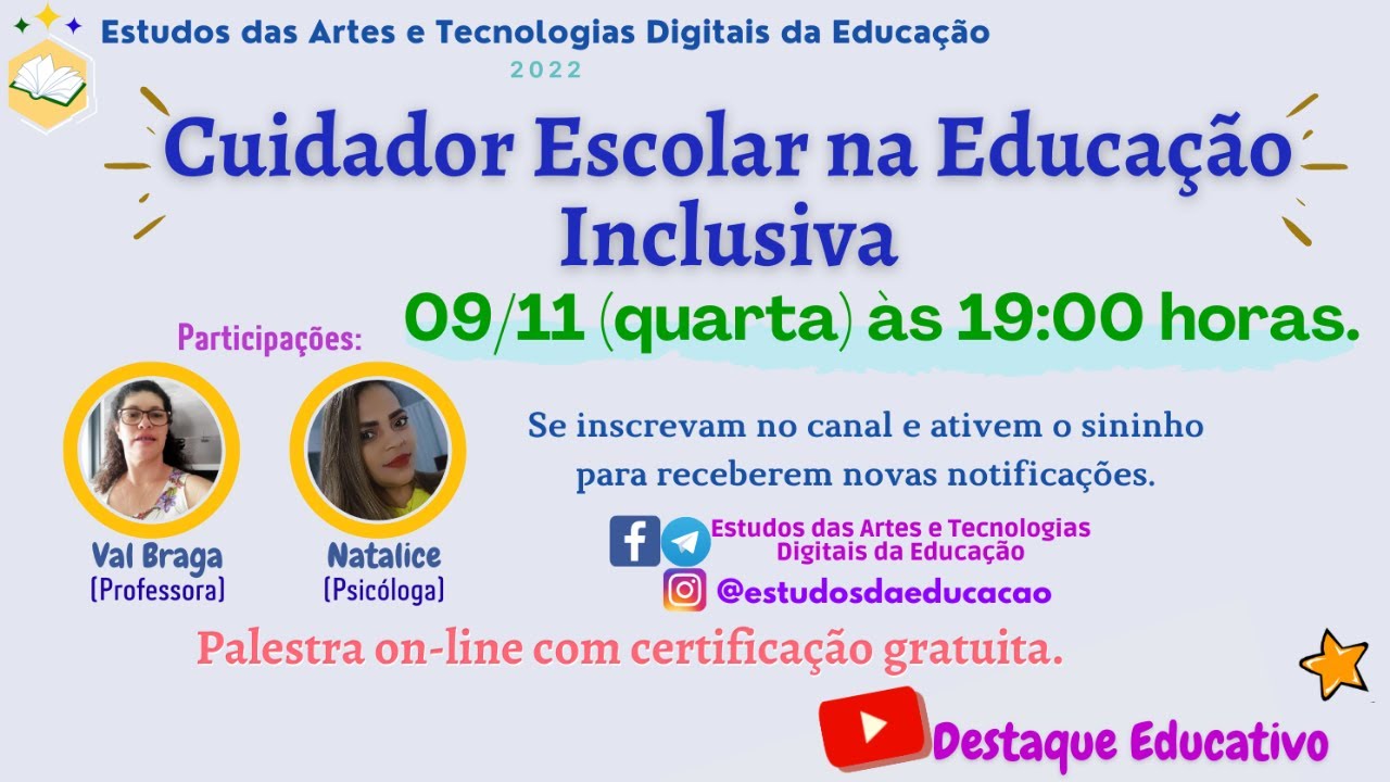 Cuidador Escolar na Educação Inclusiva.