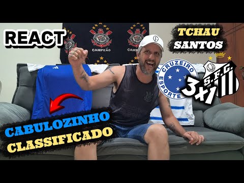 REACT Cruzeiro 3x1 Santos - Copinha 2026 - CRUZEIRO ELIMINA O FAVORITO SANTOS! BORA CABULOSO!