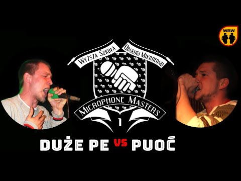Duże Pe 🆚 Puoć 🎤 Microphone Masters 1 (freestyle rap battle)
