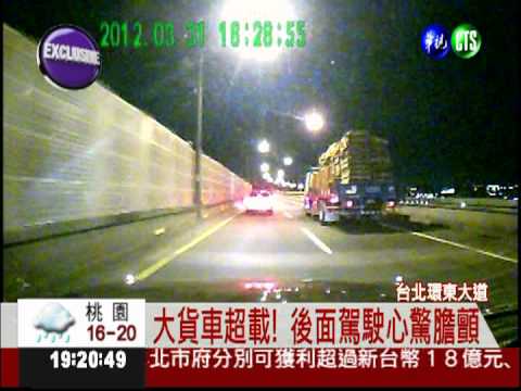 大貨車違規上路 環東大道步步驚