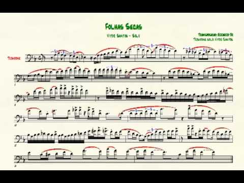 Vittor Santos - Folhas Secas - Trombone solo transcription
