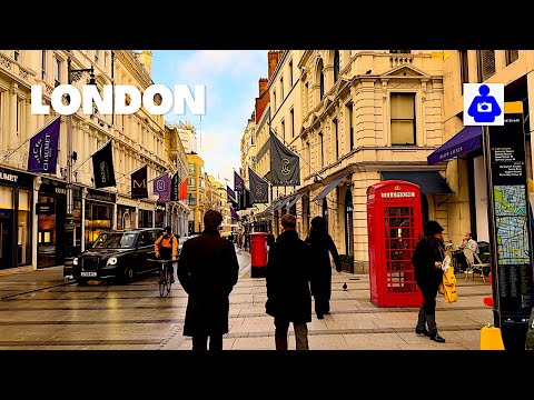 Mayfair to Covent Garden | Walking London's Most Exclusive Luxury Shopping Streets [4K HDR]