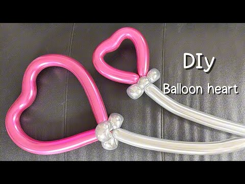 One Balloon Heart Wand Twisting Tutorial單條氣球愛心棒教學