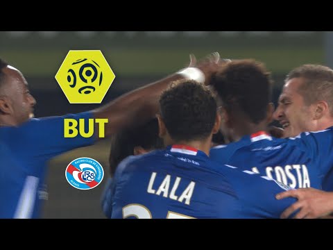 But Jean Eudes AHOLOU (31') / RC Strasbourg Alsace - Olympique de Marseille (3-3)  / 2017-18