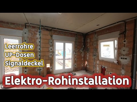 Elektro-Installation: Leerrohre, Unterputzdosen und Signaldeckel (22.11.2020)