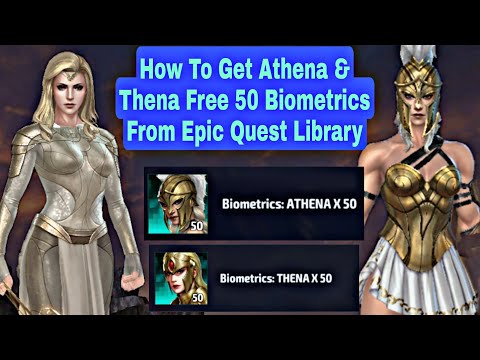 How To Get Athena & Thena Free 50 Biometrics From Epic Quest Library - Marvel Future Fight