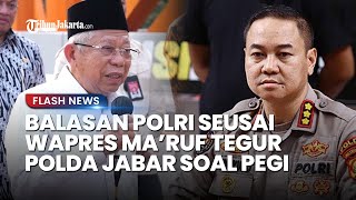 Ini Reaksi Polri Tanggapi Sentilan Wapres Ma'ruf Amin soal Kasus Vina Cirebon, Ngaku Terima Kritikan