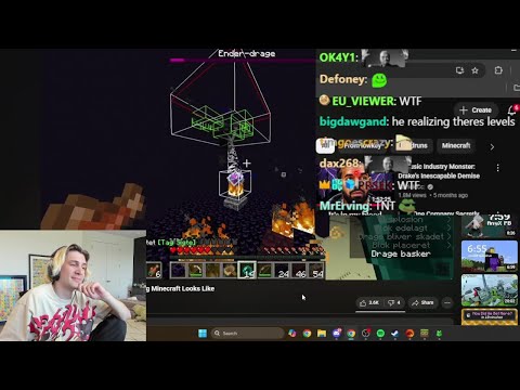 xQc Speechless Watching "What 10,000 Hours of Speedrunning Minecraft Looks Like"