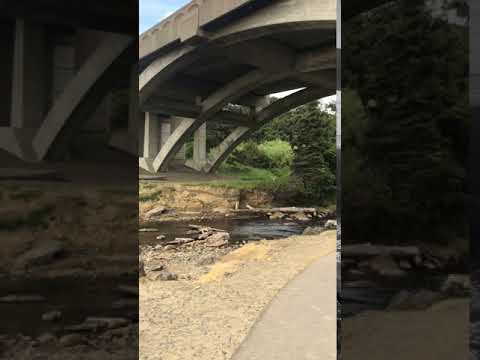 This was a trail that went under a bridge to get to the beach.