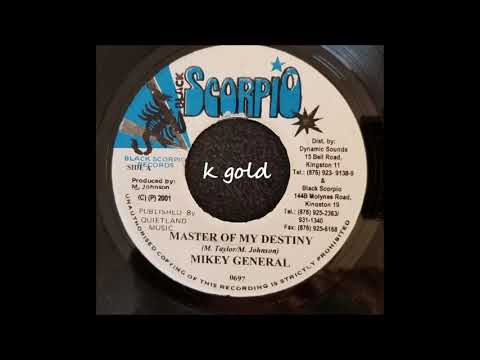 Mikey General - Master Of My Destiny - Black Scorpio 7" 2001
