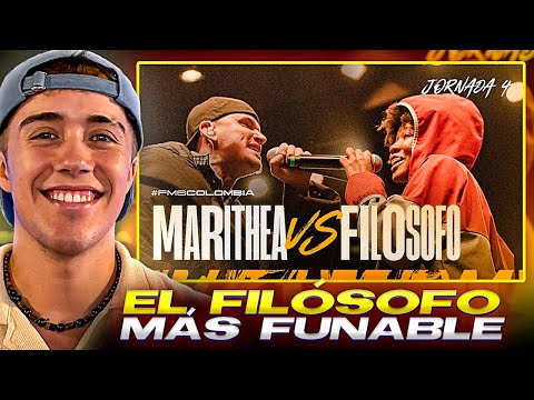 GAZIR reacciona a MARITHEA vs FILÓSOFO en FMS COLOMBIA 🇨🇴