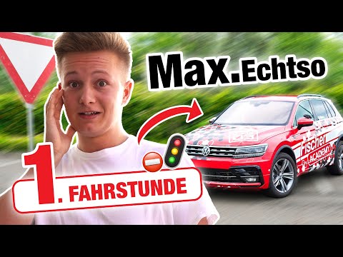 First driving lesson with Max - Really (natural talent) 😎 | Fischer Academy
