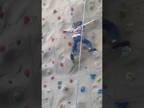 Sylas rock climbing