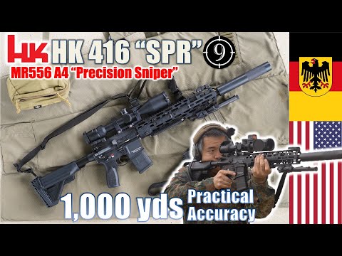 HK416 A5 / MR556 A4 [SPR / Präzisionsscharfschütze] bis 1.000 Yards: Praktische Genauigkeit