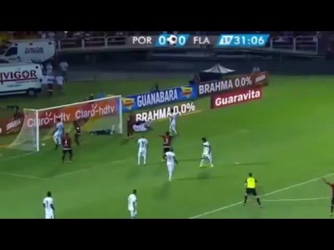 Portuguesa RJ 0 x 5 Flamengo -  Gol de Guerrero -  Carioca 2016
