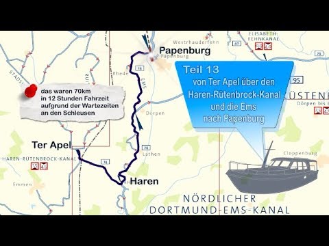 Teil 13 Von Holland zurück zum Heimathafen 2019 - über den Haren Rütenbrock Kanal nach Papenburg