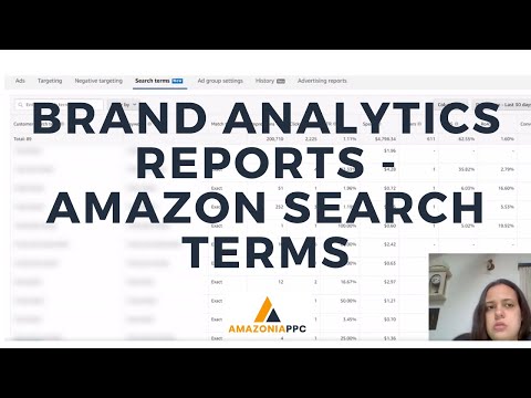 Amazon Brand Analytics  - Search terms report