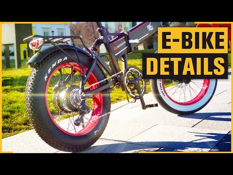 Portable Folding E-BIKE | 20" Fat Tire Electric Bike | White Flag