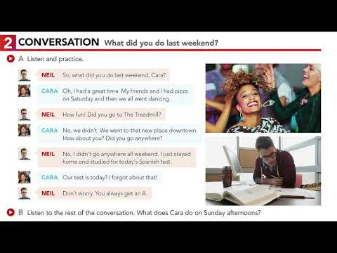 U7 2 CONVERSATION: What did you do last weekend?