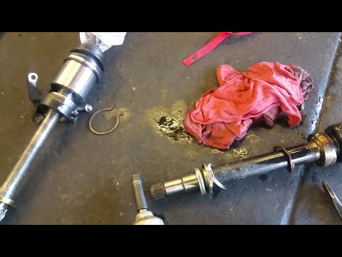 Trick to remove stuck toyota cv axle bearing