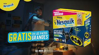 Nesquik ¡Despiértate como un superhéroe con la BATSEÑAL de Nesquik! anuncio