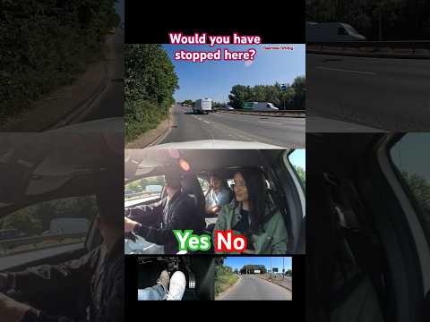 WOULD YOU HAVE STOPPED? #test #driving #slip #road #entry #hazard #howto #learn
