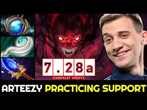ARTEEZY Changes role? Hard practicing Support 7.28 Dota 2