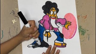 How to draw Steven: My drawing of Steven Universe. 6yr phenom teaches you how to draw.
