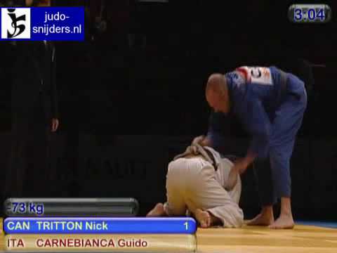 Judo 2009 Birmingham: Tritton (CAN) - Carnebianca (ITA) [-73kg].
