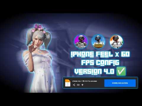 IPHONE FEEL × 60 FPS CONFIG | PUBGM 4.0 GL-KR-BGMI 🔥💀