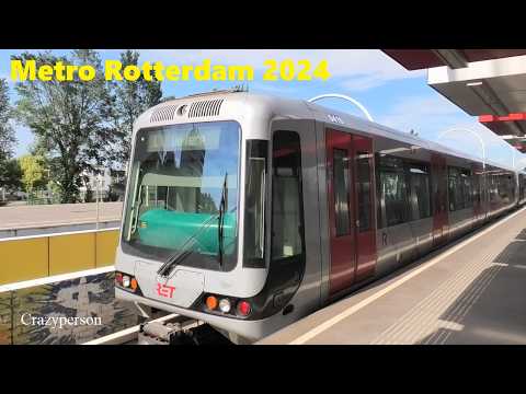 Metro Rotterdam Zalmplaat - Capelsebrug RET Lijn C (2024)