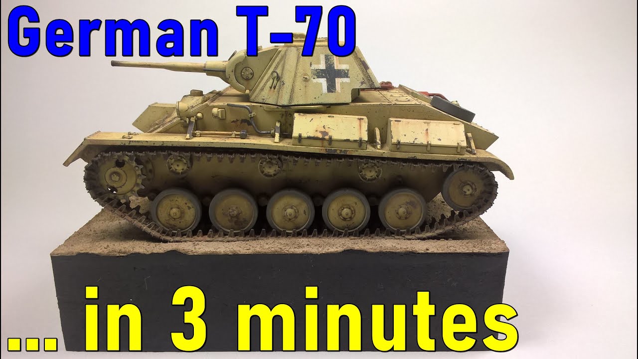 #3 … in 3 minutes – German T-70 scale 1/35 – model build