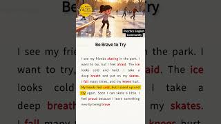 English Listening Practice – Be Brave To Try | Short English Story with Subtitles