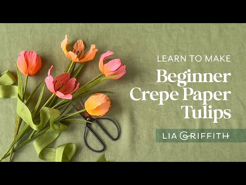 How to Make Beginner Friendly Crepe Paper Tulips for Spring
