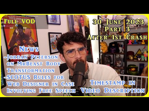 HasanAbi VOD 30 June 2023 Part 3 | Trump Posted Chris Christie Pic | SCOTUS Rules for Web Designer